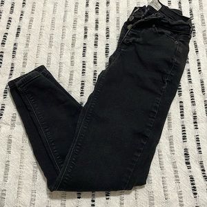 Mudd high rise jeggings, black, size 0